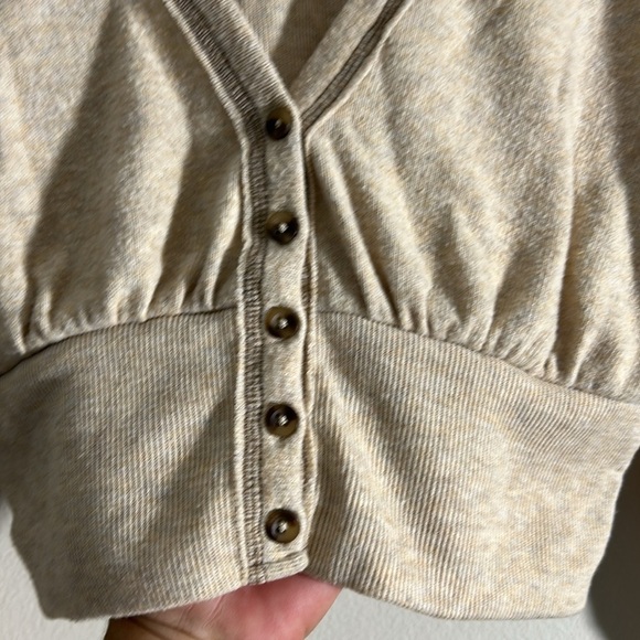 Urban Outfitters Cream Button-Up Cropped Cardigan - Picture 4 of 6